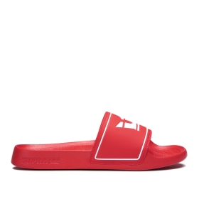 Mens Supra Low Top Shoes LOCKUP Risk Red | AU-84499